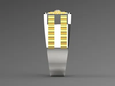 Luxury man Rolex design diamond ring model ror0007 3D print model