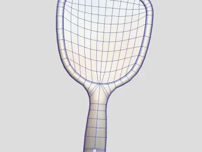 Hand Mirror 3 Low-poly 3D model