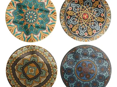 round carpet 25 3D model