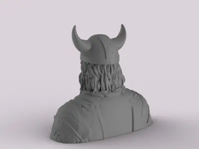 Viking Man Sculpture 3D print model