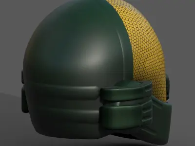 Helmet plastic mask protection pollution ball shaped Low-poly  Low-poly 3D model 3
