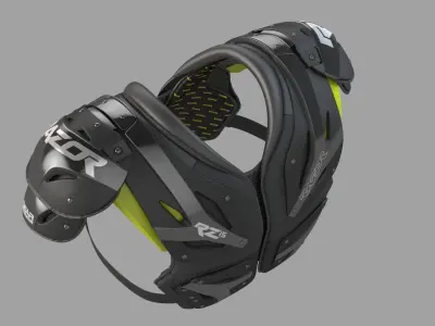 Football Shoulder Pad 3D model