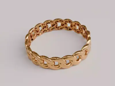 Modern Luxury Jewelry Set 3D Printable Gold Rings and Bracelets 3D Model Pack