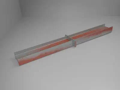 i beam metal 3D model