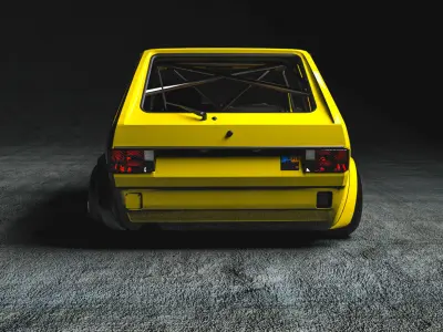Volkswagen Golf Mk1 Racer 3D model