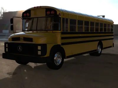 Rosmo MB School Bus 3D model