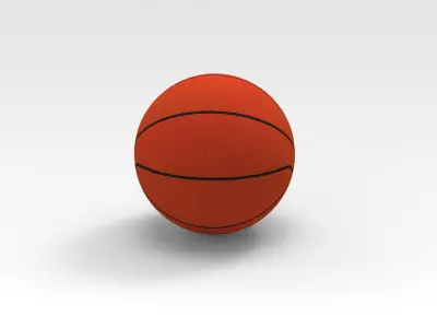 Basketball ball 3D model 9
