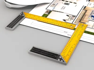 Aluminum Square 3D model