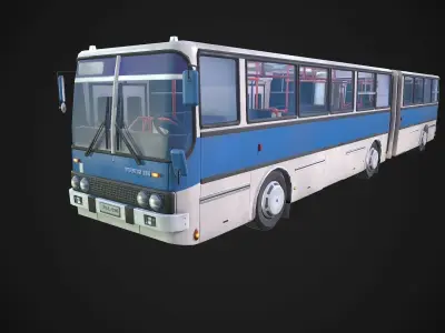 Ikarus bus Low-poly 3D model