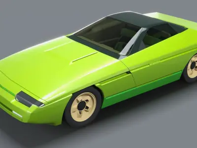 Bertone Corvette Ramarro 3D model