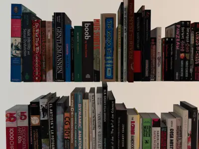 188 Realistic Books 3D model