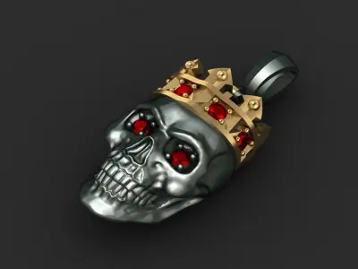 Skull Pendant Bold 3D Design for Unique Jewelry Lovers 3D print model
