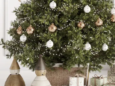 Christmas Tree and Decoration Set 005 3D model