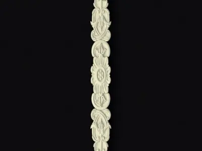 Central decor ornament for furniture 3D model 664