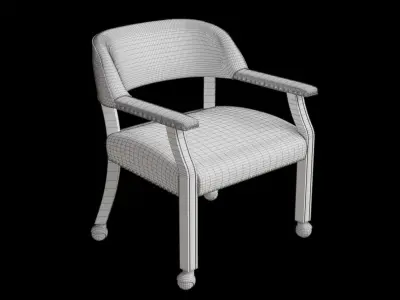 Mckinley Caster Game Chair 3D model