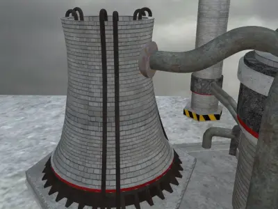 Nuclear Powerplant 3D model