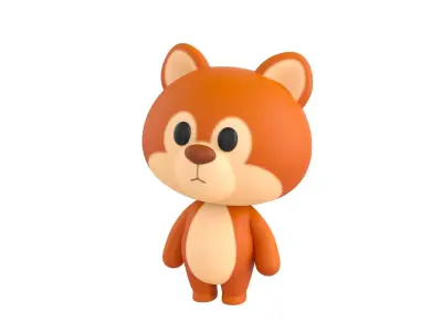 Character056 Rigged Squirrel 3D model