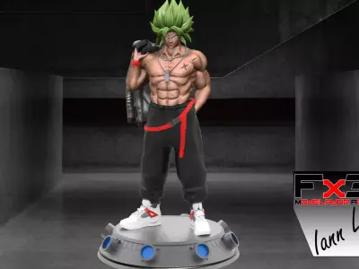 BROLY SPORT URBAN VIBES DRAGON BALL Z 3D print model