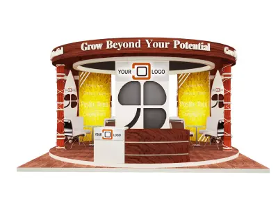 booth Exhibition Stand a596a 3D model