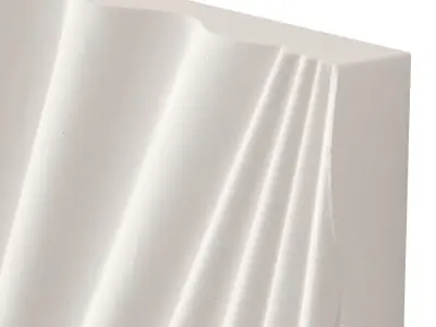 Small plaster artwork Low-poly 3D model