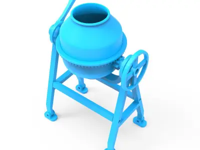 Cement Mixer 3D print model