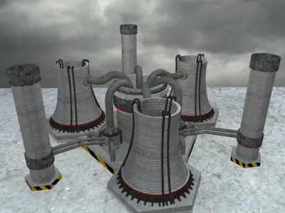 Nuclear Powerplant 3D model