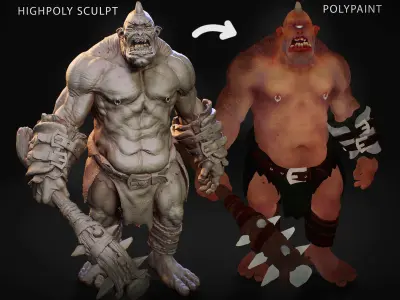 Ogre Highpoly monster 3D model