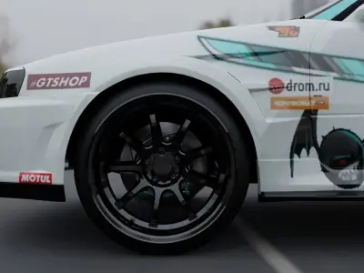 nissan skyline GTR Low-poly 3D model