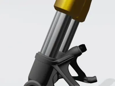 UPSIDEDOWN motorcycle suspension fork Low-poly 3D model