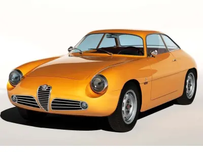 1960 Alfa Romeo Giulietta SZ 3D model