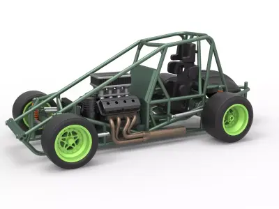 Pavement Sprint car Base Scale 1 to 25 3D print model