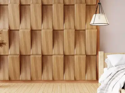 Wall wood V19 for your interior wall wood 3D model