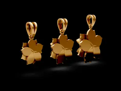 Sun Flowers Pendants 3D print model