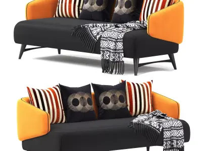 aries by roche bobois sofa 3D model