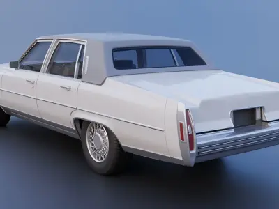 Cadillac FLeetwood Brougham 1979 3D print model