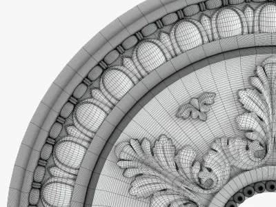 Rosette 2 ceiling medallion 3D model