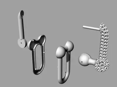 Tiffany Earring 3D print model