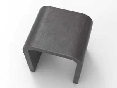 Honti Stool Low-poly 3D model