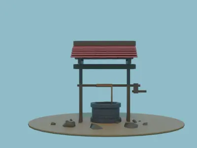 Brick Well Free 3D model