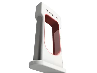 TESLA SUPERCHARGER MODEL DECOR STL FILE 3D print model