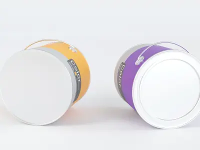 Paint Bucket Colors 3D model