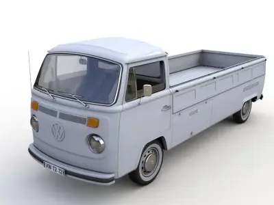 Volkswagen T2 Kemperink Special Pickup 1976 3D model