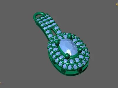 Women Pendants 3DM STL Pendant Renders Details 3D print model 3D print model