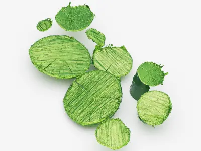  Firewood log tops 3d scan 3D model