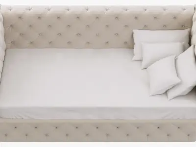 Restoration Hardware Tribeca Tufted Daybed 3D model