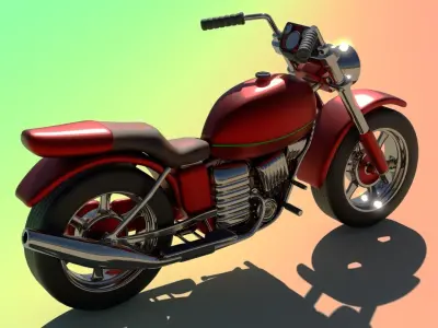 Motorcycle 3D model from CGTrader - Subdivision ready