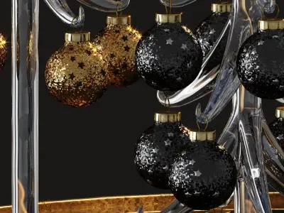 Stylish christmas decor 3D model
