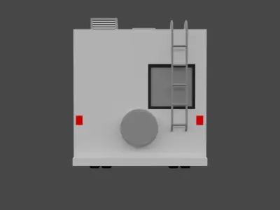 Low Poly RV Low-poly 3D model