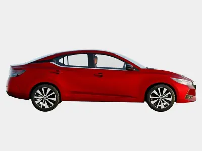 Nissan Sentra 2021 SR Spec Low-poly 3D model