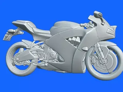 ROAD SUPERBIKE STL 3D print model